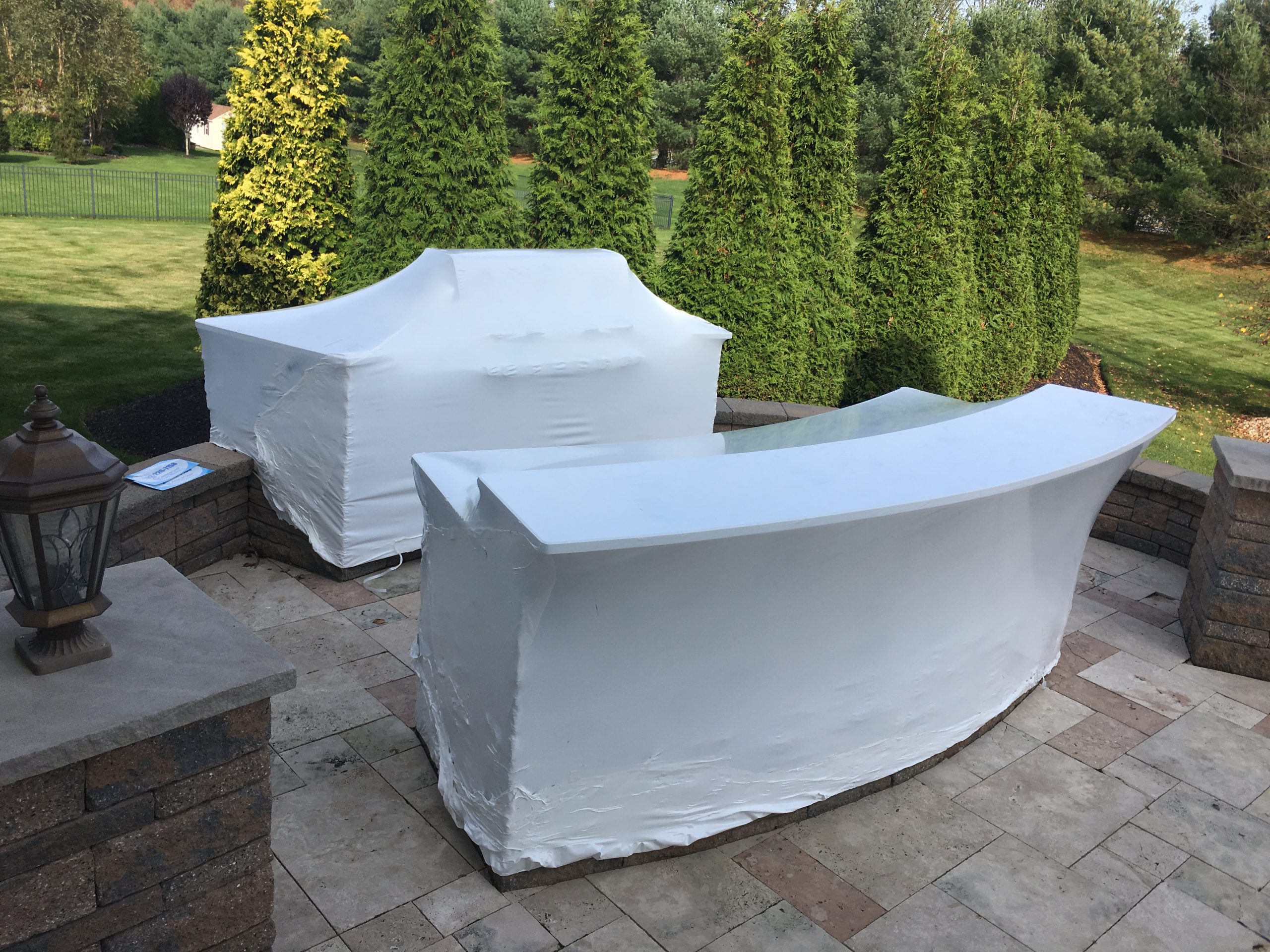 outdoor-kitchen-bar-shrink-wrapped
